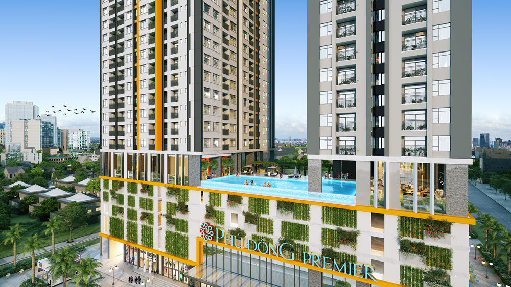 Phối cảnh dự án căn hộ cao cấp Phú Đông Premier
