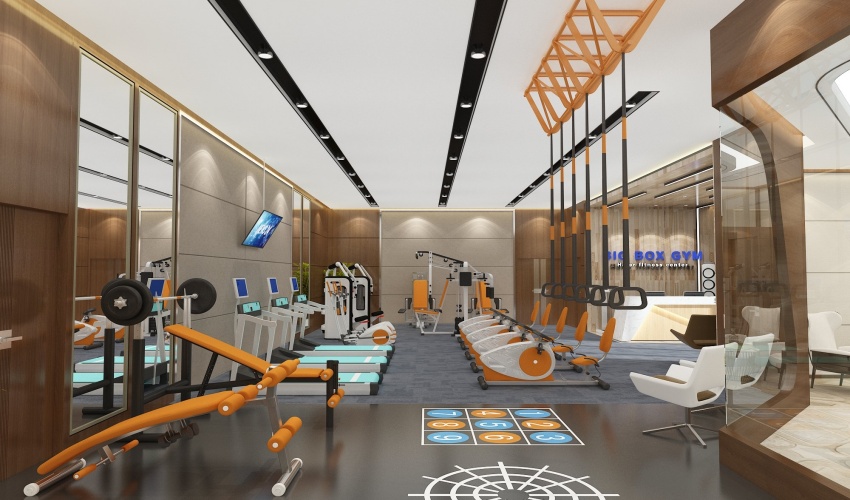 Hệ thống phòng Gym hiện đại trong nội khu dự án Picenza Riverside