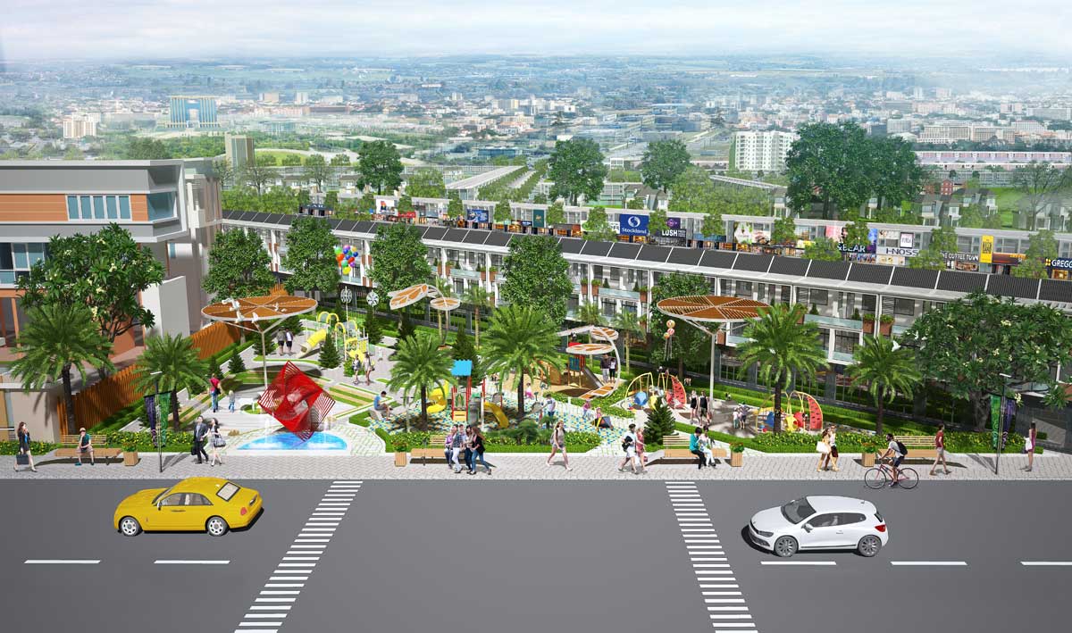 Khu công viên nội khu của dự án Bình Dương Avenue City