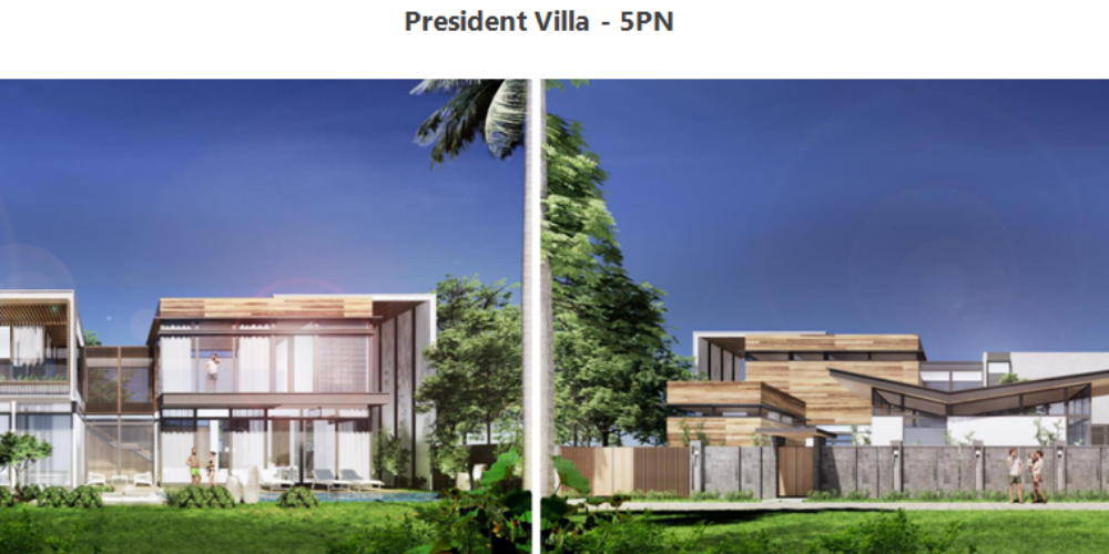 Phối cảnh thiết kế căn President Villa 5PN