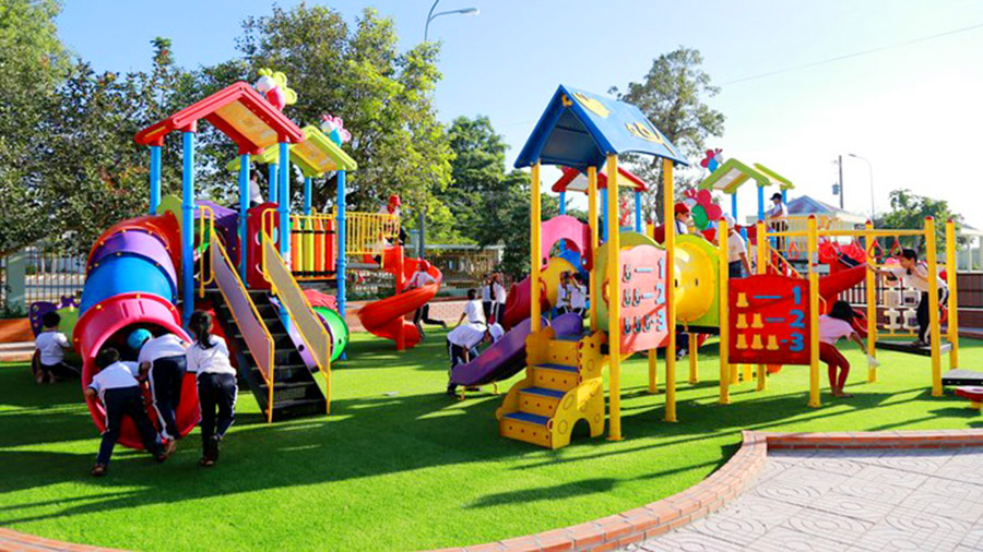 Khuôn viên vui chơi giải trí an toàn cho trẻ em 