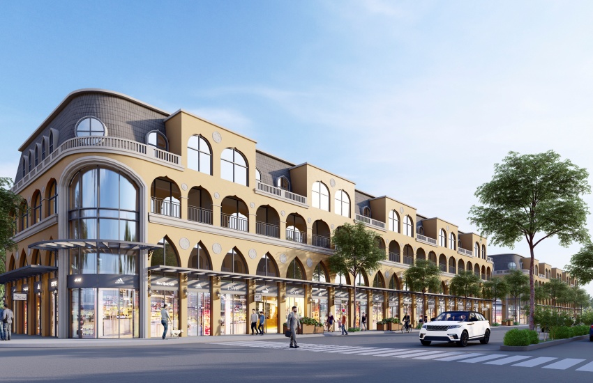 Mẫu thiết kế boulevard - shophouse dự án Venezia Beach
