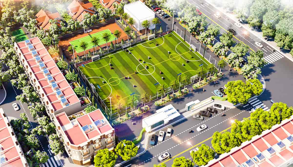 Khu vực thể thao Thăng Long Sport Center của nội khu dự án Thăng Long Central City