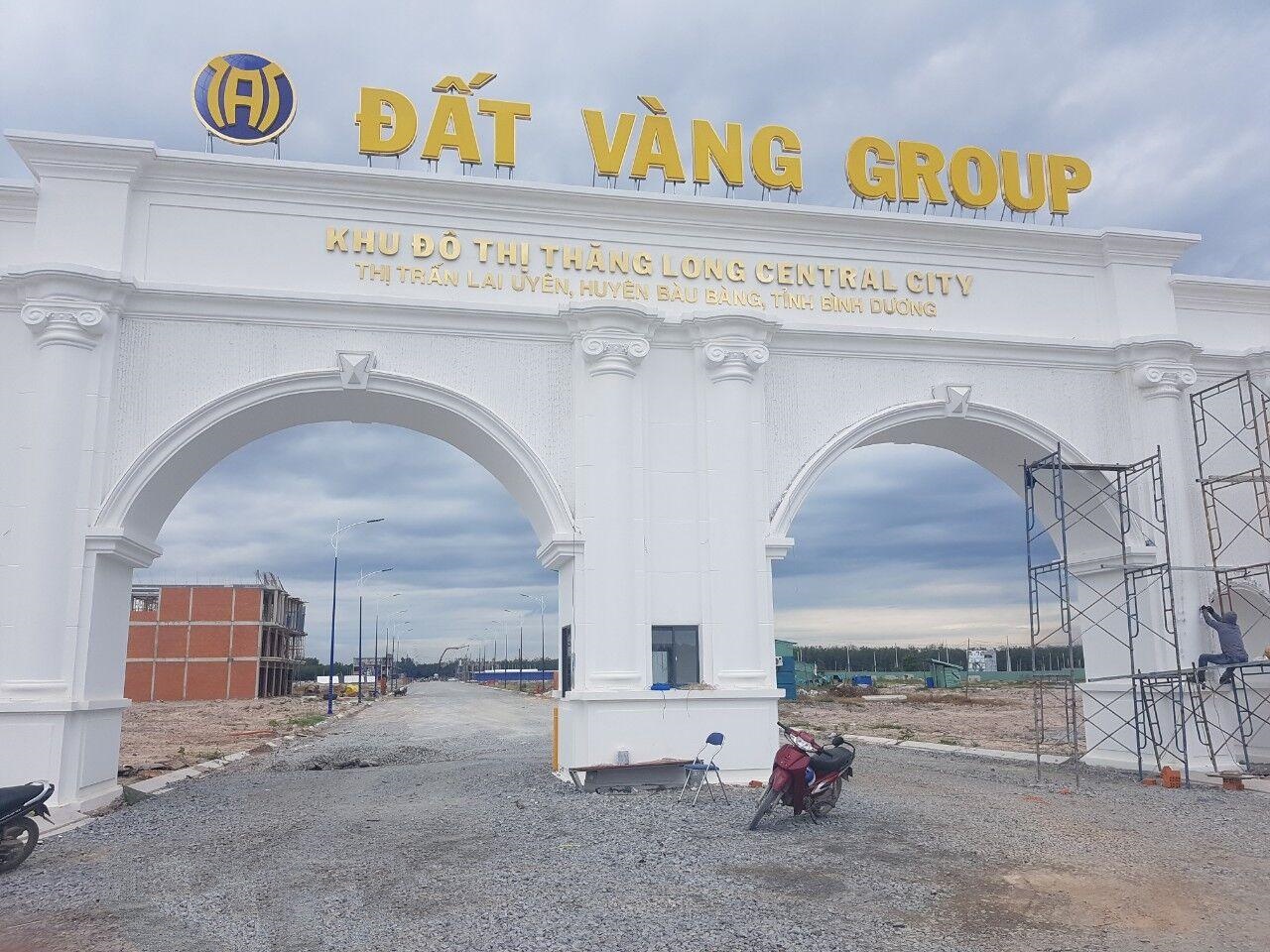 Cổng chào dự án Thăng Long Central City đã đươc hoàn thiện 100%